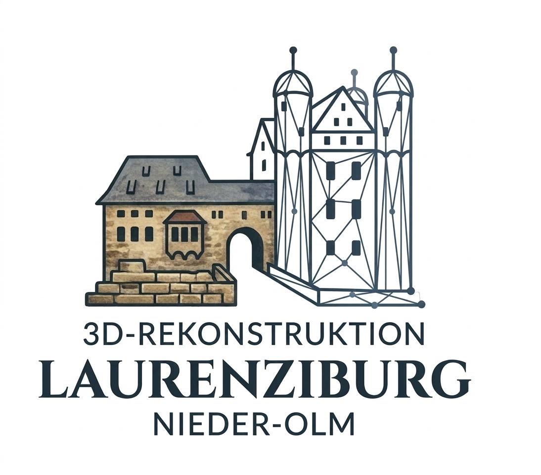 3D-Rekonstruktion der Nieder-Olmer Laurenziburg